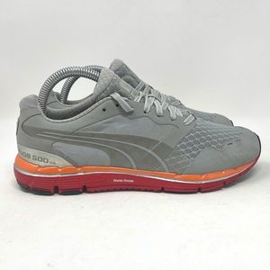 Puma Faas 500 v2 Athletic Sneaker Grey Red Orange Womens 8
